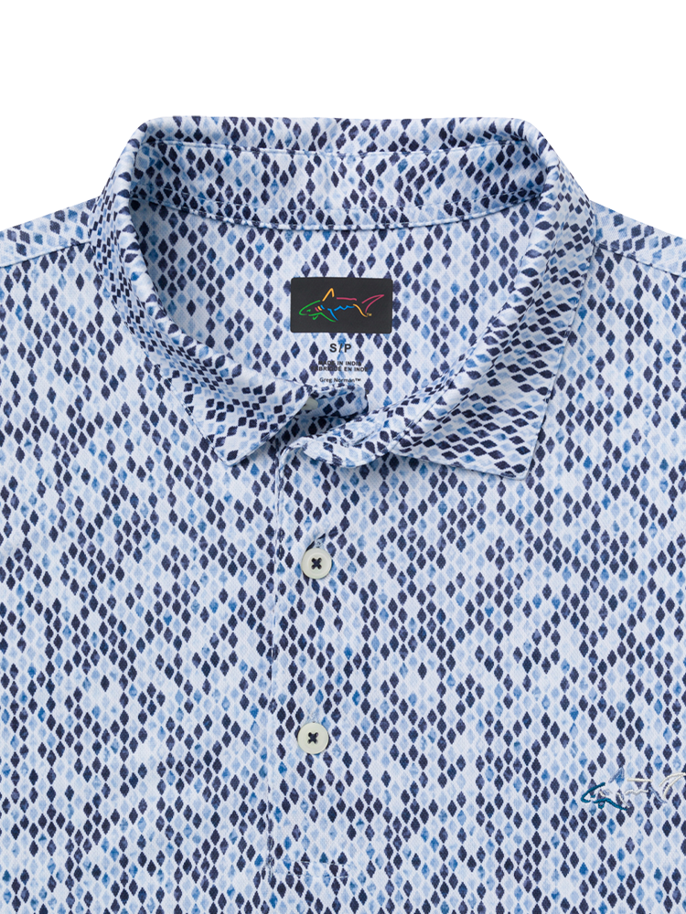 Greg Norman Play Dry Trellis Polo - Navy