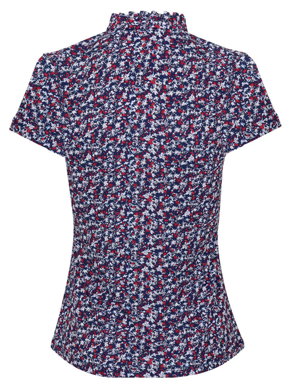 Greg Norman Women's Prestige Short Sleeve Zip Polo - Navy