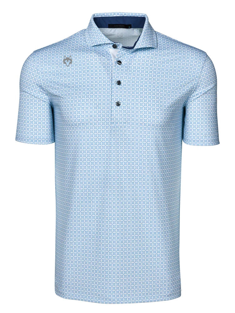 Greyson Players Club Ghost Thistle Polo - Wolf Blue
