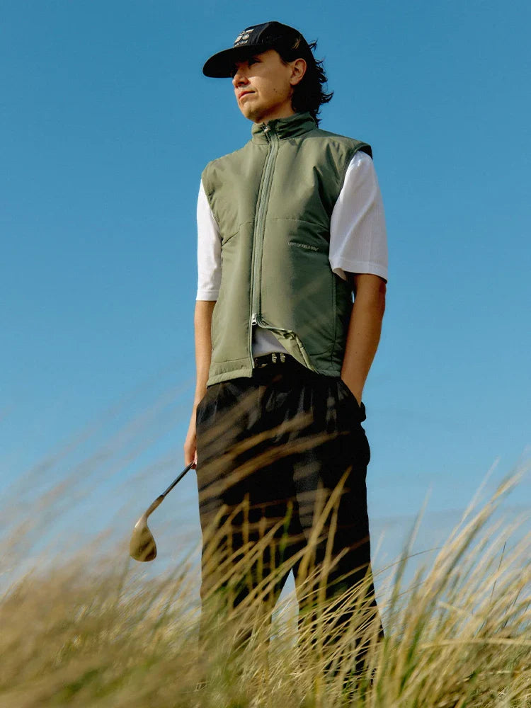 Left Of Field Golf Anderson Insulated Vest - Green
