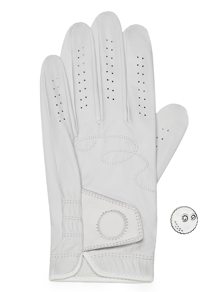 Malbon Buckets Golf Glove - White
