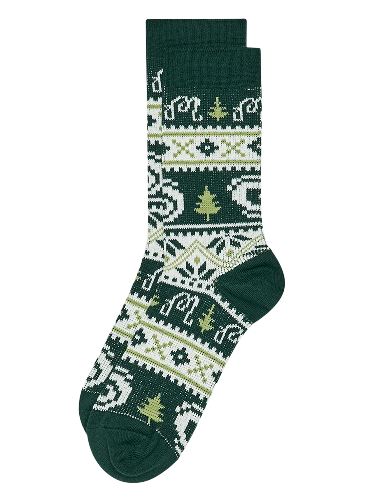 Malbon Douglas Fair Isle Crew Sock