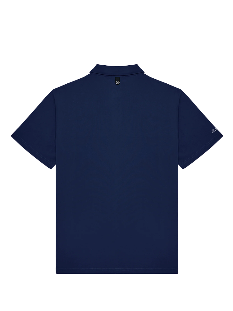 Malbon Fairway Baldwin Polo - Navy