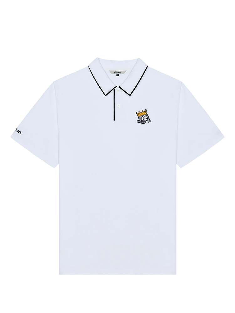 Malbon Fairway Monarch Polo - White