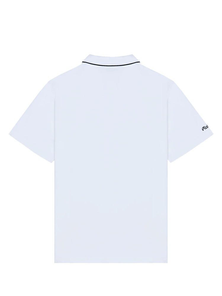 Malbon Fairway Monarch Polo - White