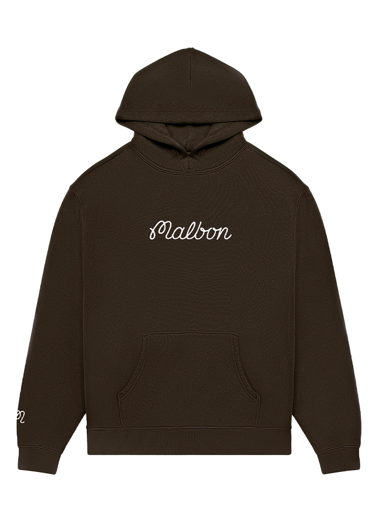 Malbon Fesque Hoodie Polo - Brown