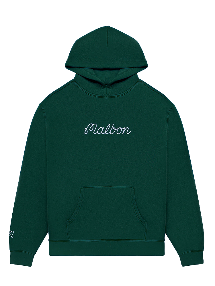 Malbon Fesque Hoodie Polo - Forest