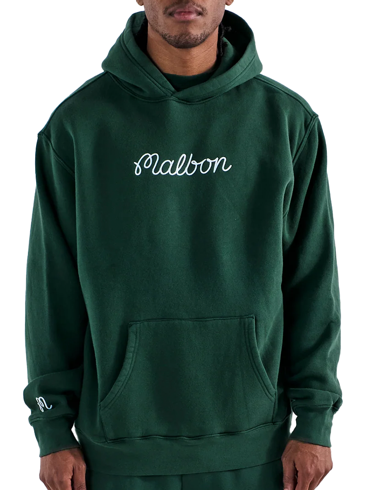 Malbon Fesque Hoodie Polo - Forest