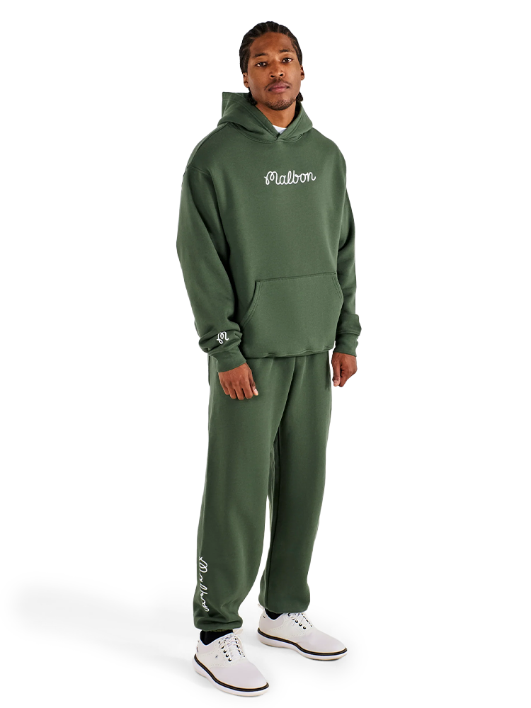 Malbon Fesque Hoodie Polo - Olivine