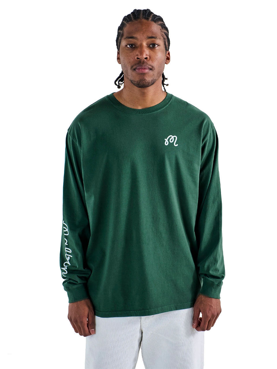 Malbon Gorse Long Sleeve Tee - Forest