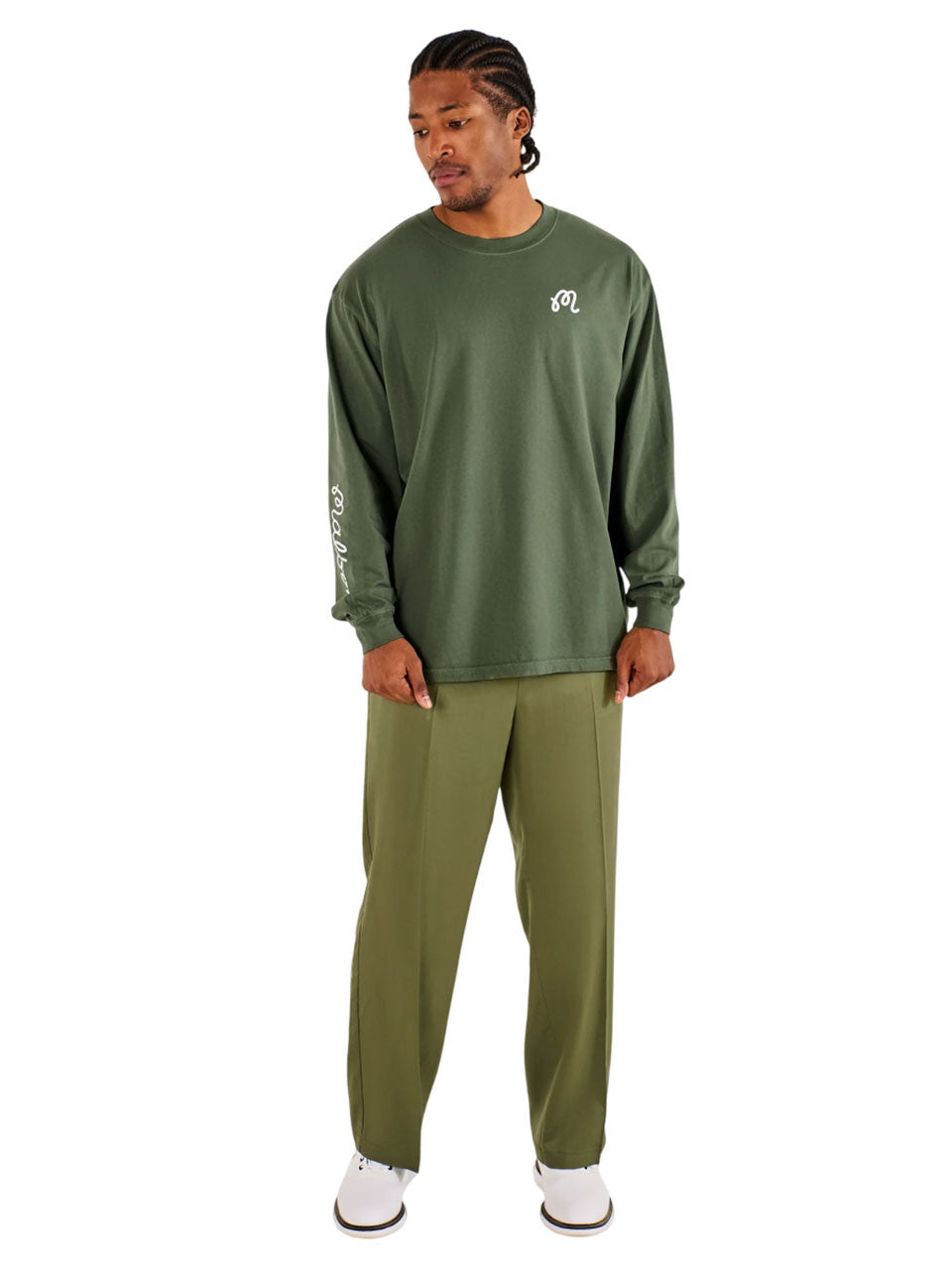 Malbon Gorse Long Sleeve Tee - Olivine