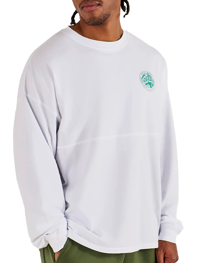 Malbon Horizon Long Sleeve Tee - White