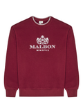 Malbon Monarch Crewneck - Red Mahogany