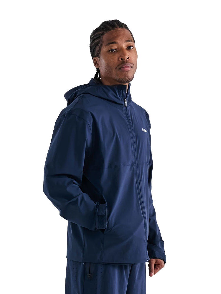Malbon Performance Full Zip Shell Jacket - Navy