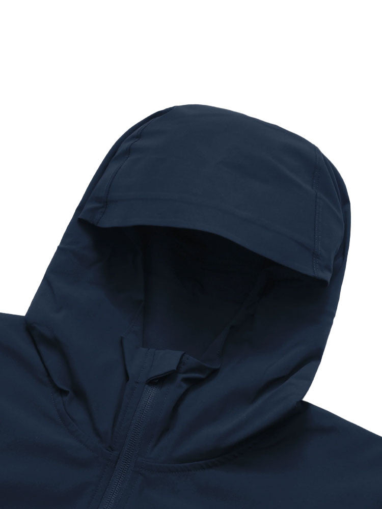 Malbon Performance Full Zip Shell Jacket - Navy