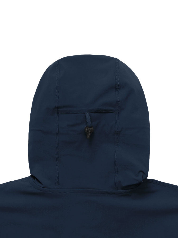 Malbon Performance Full Zip Shell Jacket - Navy