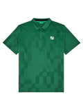 Malbon Performance Mesh Paneled Polo - Eden