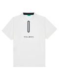 Malbon Performance Zip Raglan Polo - White