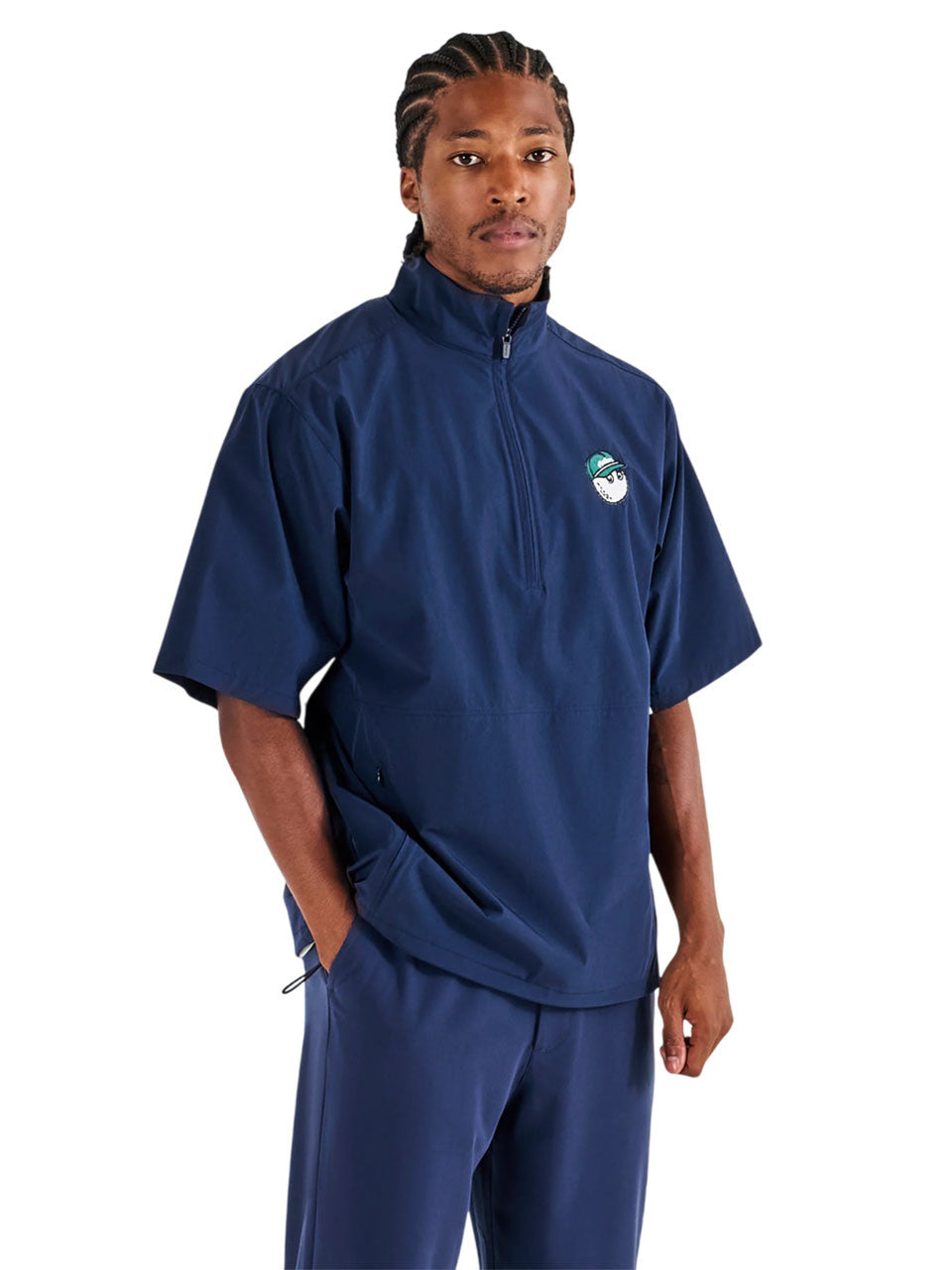 Malbon Pine Windshirt - Navy