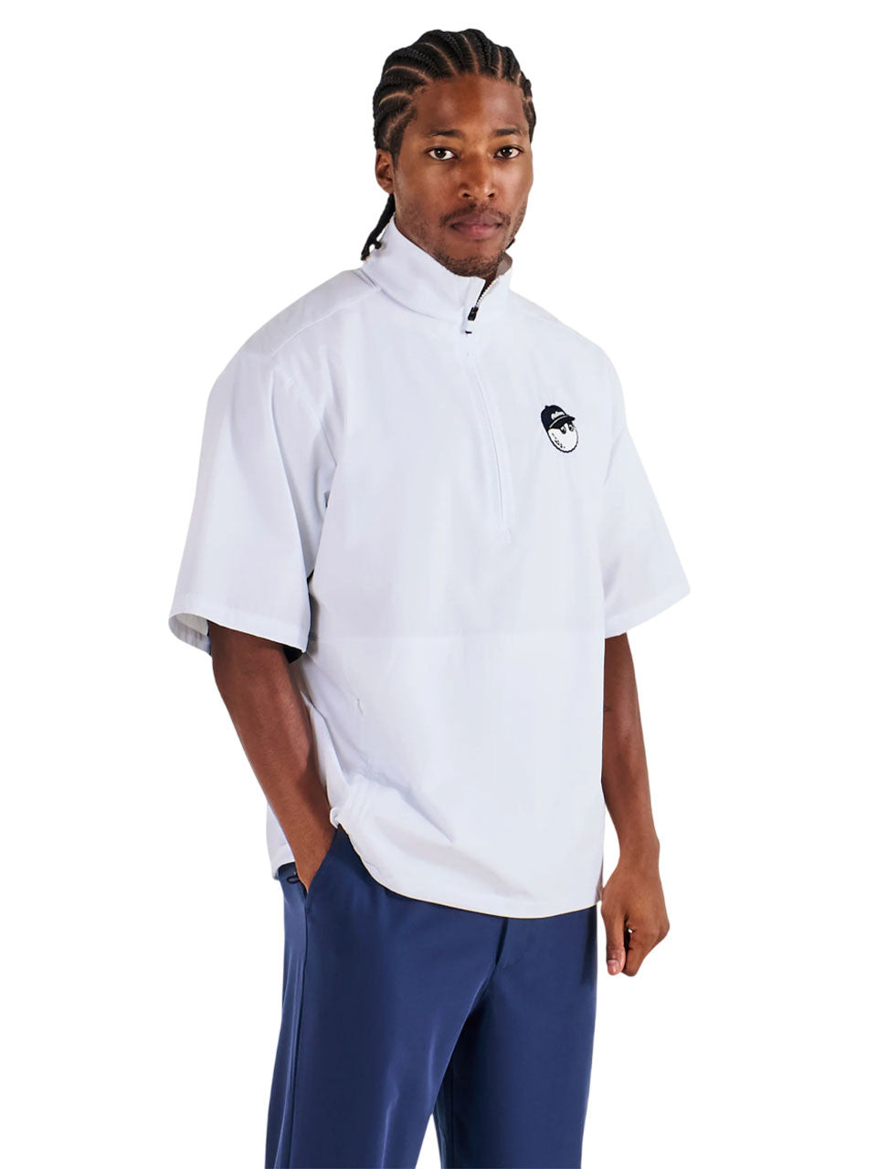 Malbon Pine Windshirt - White