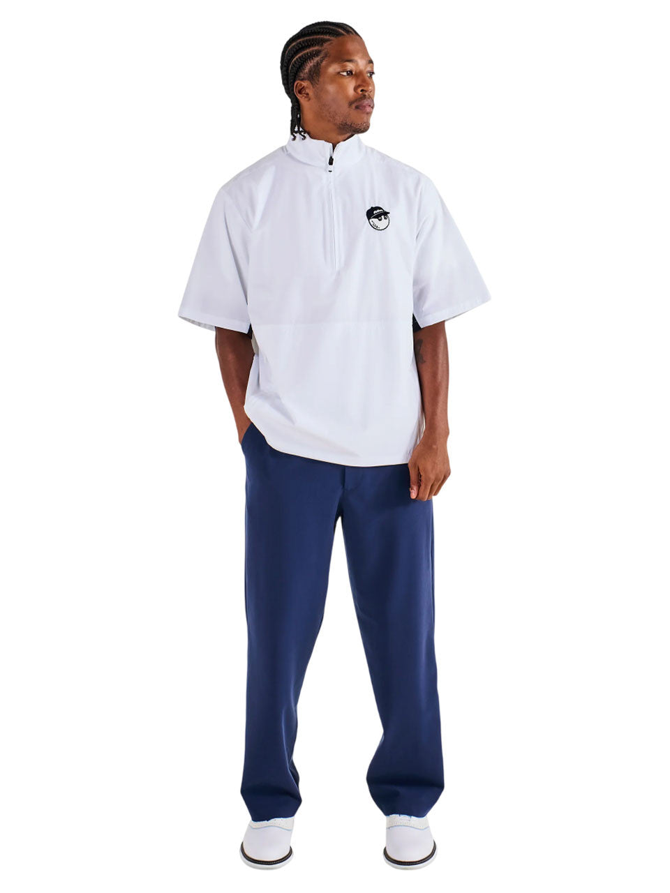 Malbon Pine Windshirt - White
