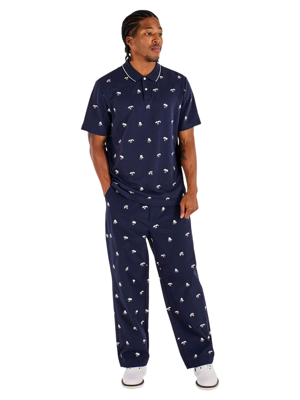 Malbon Torrey Pines Polo - Baritone Blue