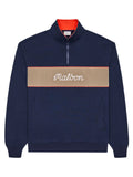 Malbon Torrey Pines Quarter Zip Sweatshirt - Baritone Blue
