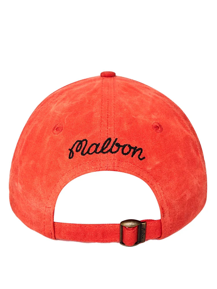 Malbon Waxed Cotton Strapback Cap
