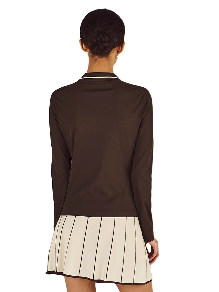 Malbon Womens Aleja Polo - Brown