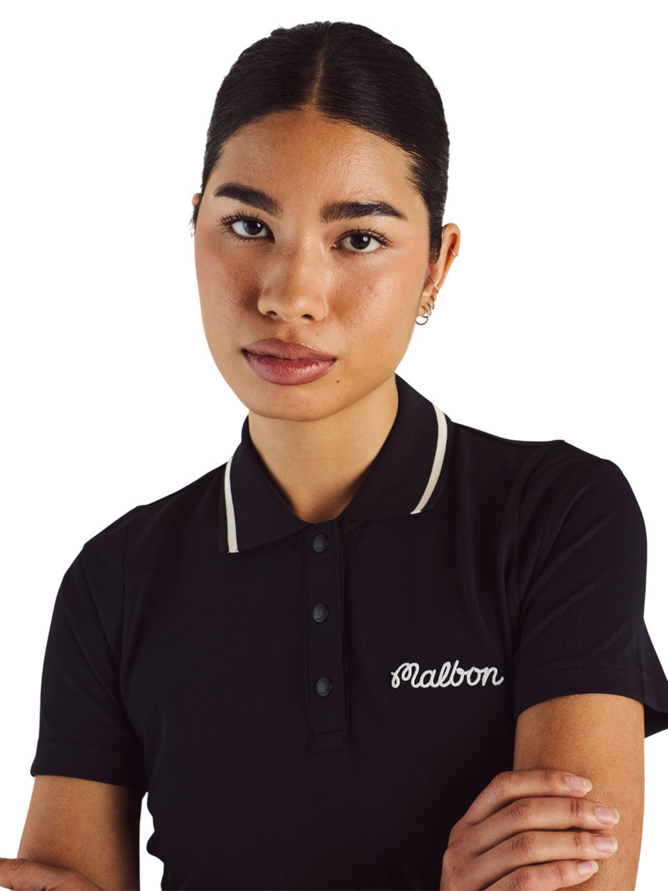 Malbon Womens Paloma Polo - Black
