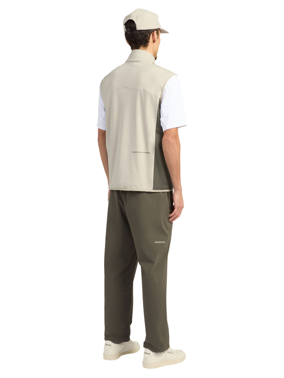 Manors Golf 1/4-Zip Tech Vest - Vapour