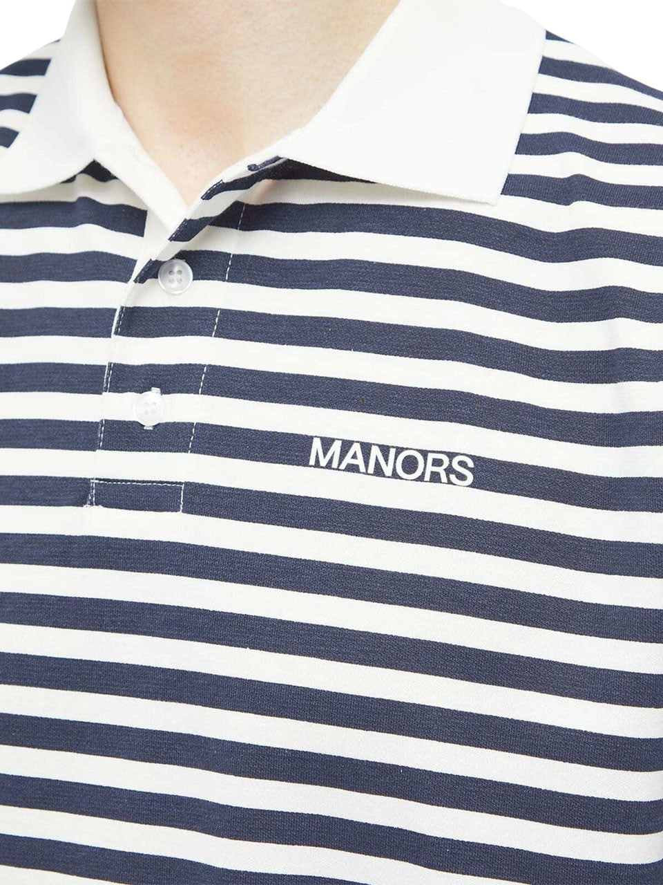 Manors Golf GOAT Pique Monogram Polo - Cream