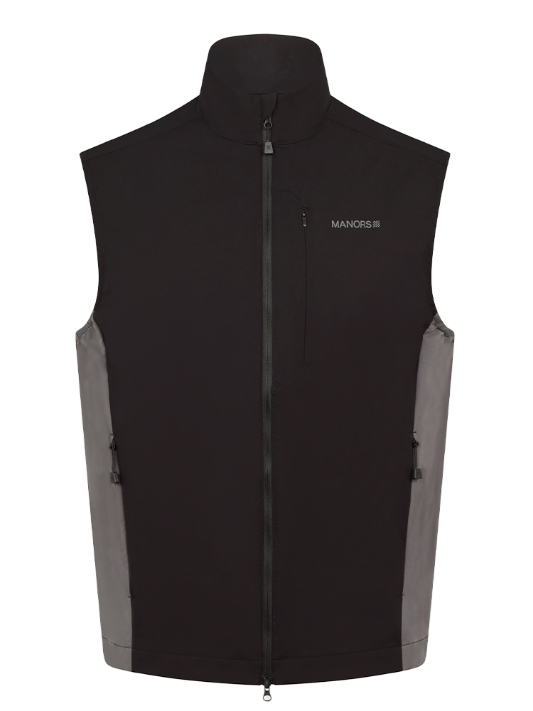 Manors Golf Lightweight Course Gilet - Black