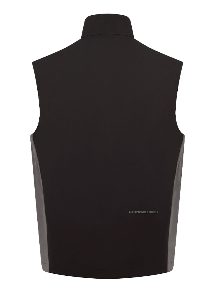 Manors Golf Lightweight Course Gilet - Black