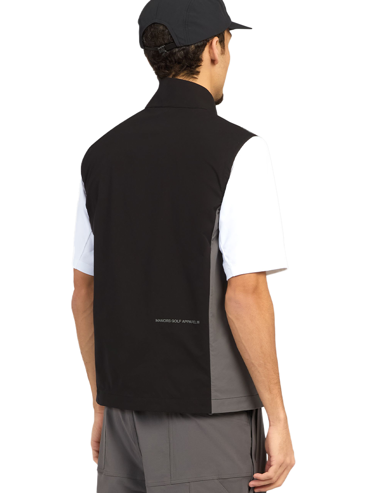 Manors Golf Lightweight Course Gilet - Black