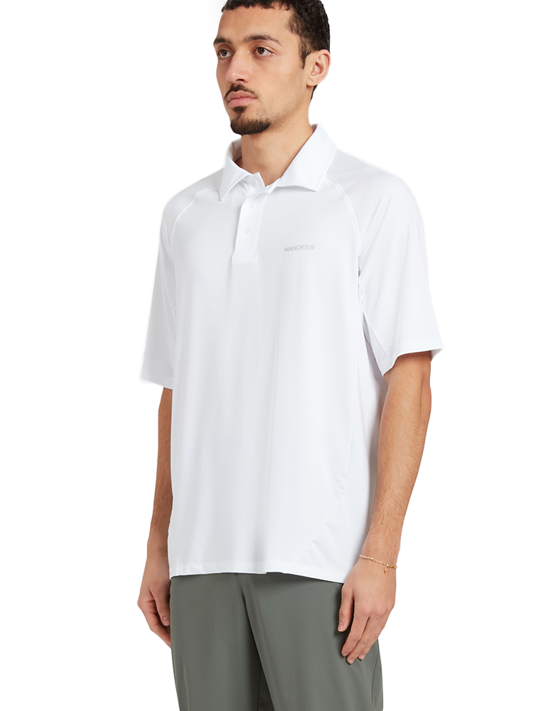 Manors Golf Lightweight Course Polo - White