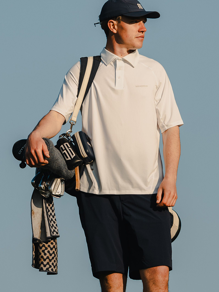 Manors Golf Lightweight Course Polo - White