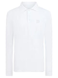 Manors Golf Long Sleeve Course Polo - White
