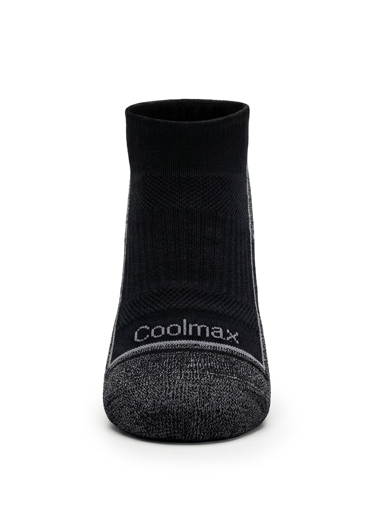 Meikan 3 Pack Low Cut Coolmax Comfort Sports Socks - Black