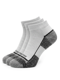 Meikan 3 Pack Quarter Cut Coolmax Comfort Sports Socks - White