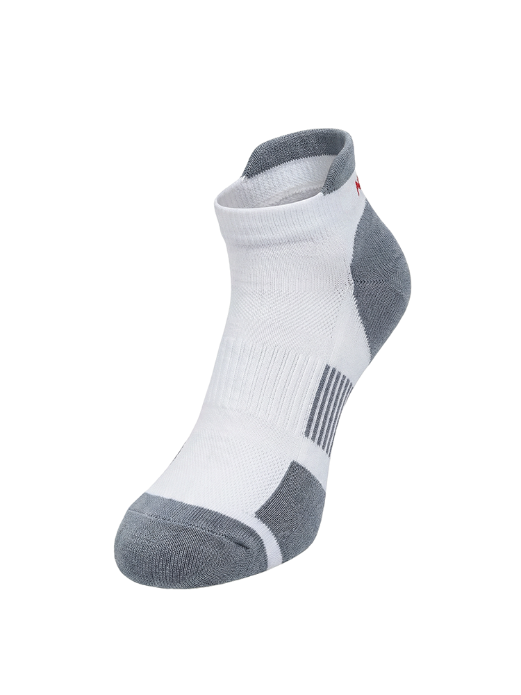 Meikan 3 Pack Womens Low Cut Coolmax Technical Sports Socks - White/Grey