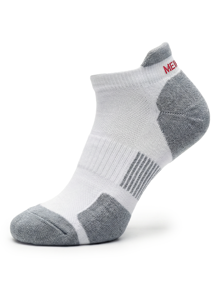 Meikan 3 Pack Women's Low Cut Coolmax Technical Sports Socks - White/Pink