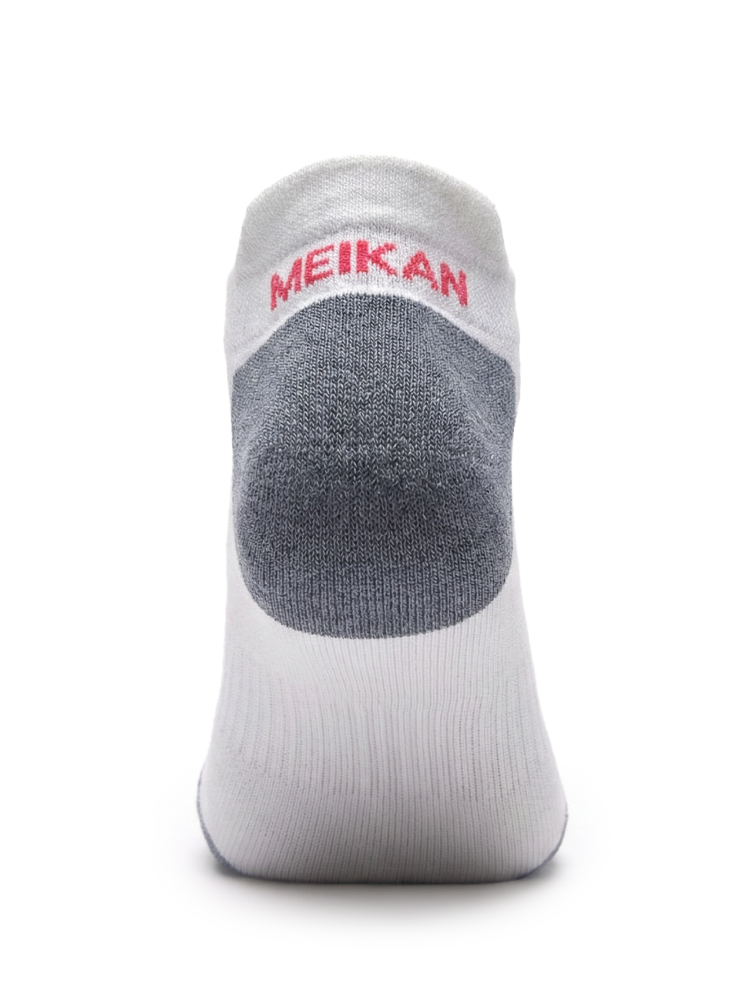 Meikan 3 Pack Women's Low Cut Coolmax Technical Sports Socks - White/Pink