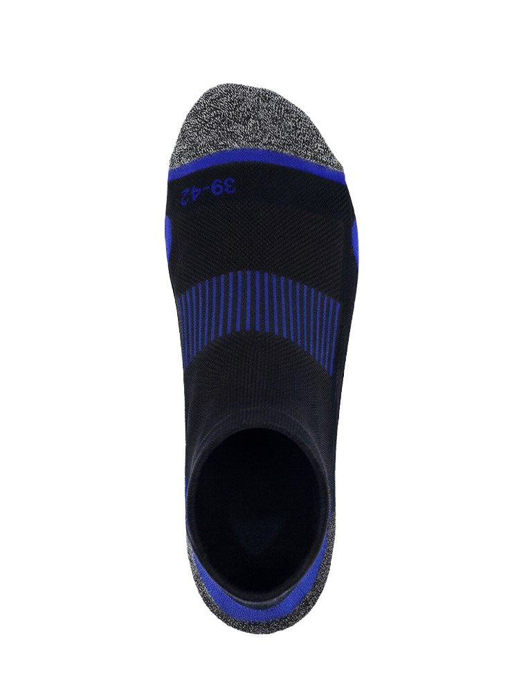 Meikan 5 Pack Low Cut Performance Sports Socks - Black/Dark Blue