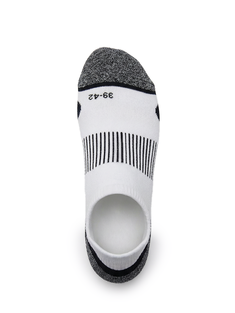 Meikan 5 Pack Women's Low Cut Performance Sports Socks - White/Black