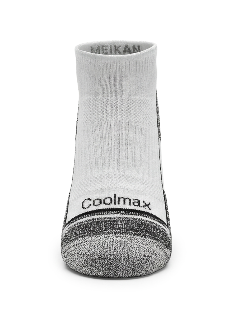 Meikan Womens 3 Pack Low Cut Coolmax Comfort Sports Socks - White