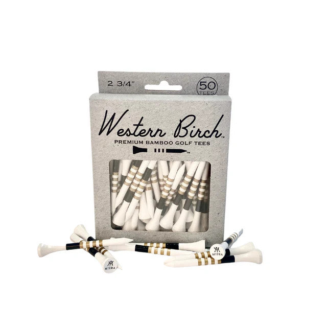 Miura Western Birch Premium 50 Pack 2.75 Inch - White/Black/Gold