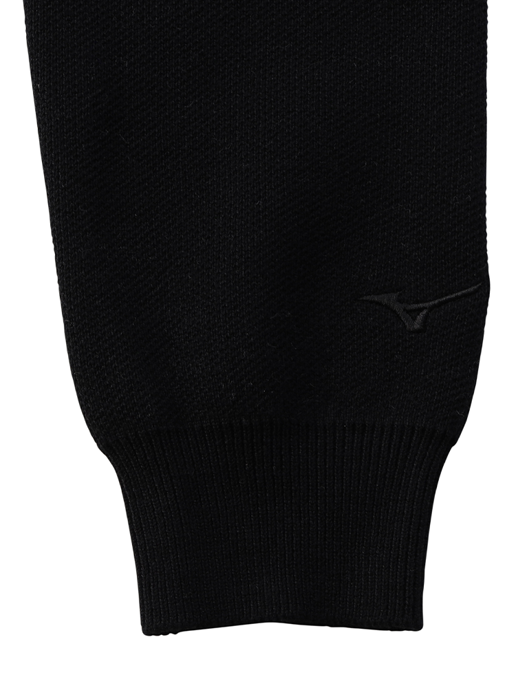Mizuno Monogram M Crew Neck Sweater - Black
