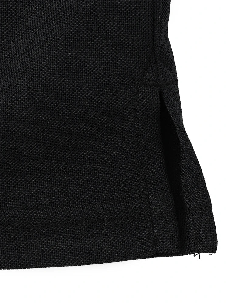 Mizuno Monogram M Short Sleeve Polo Shirt - Black