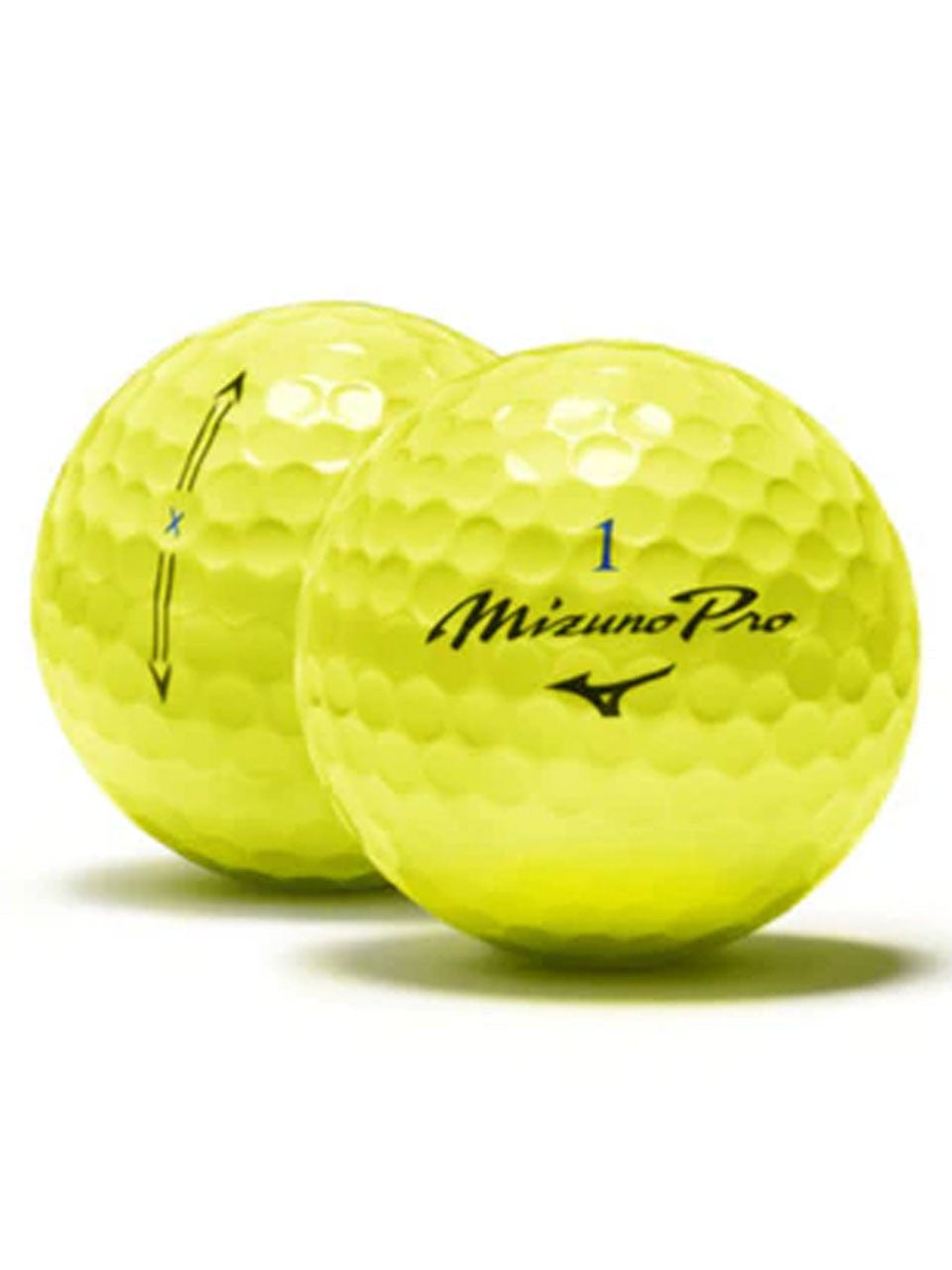 Mizuno Pro X Golf Balls - Yellow